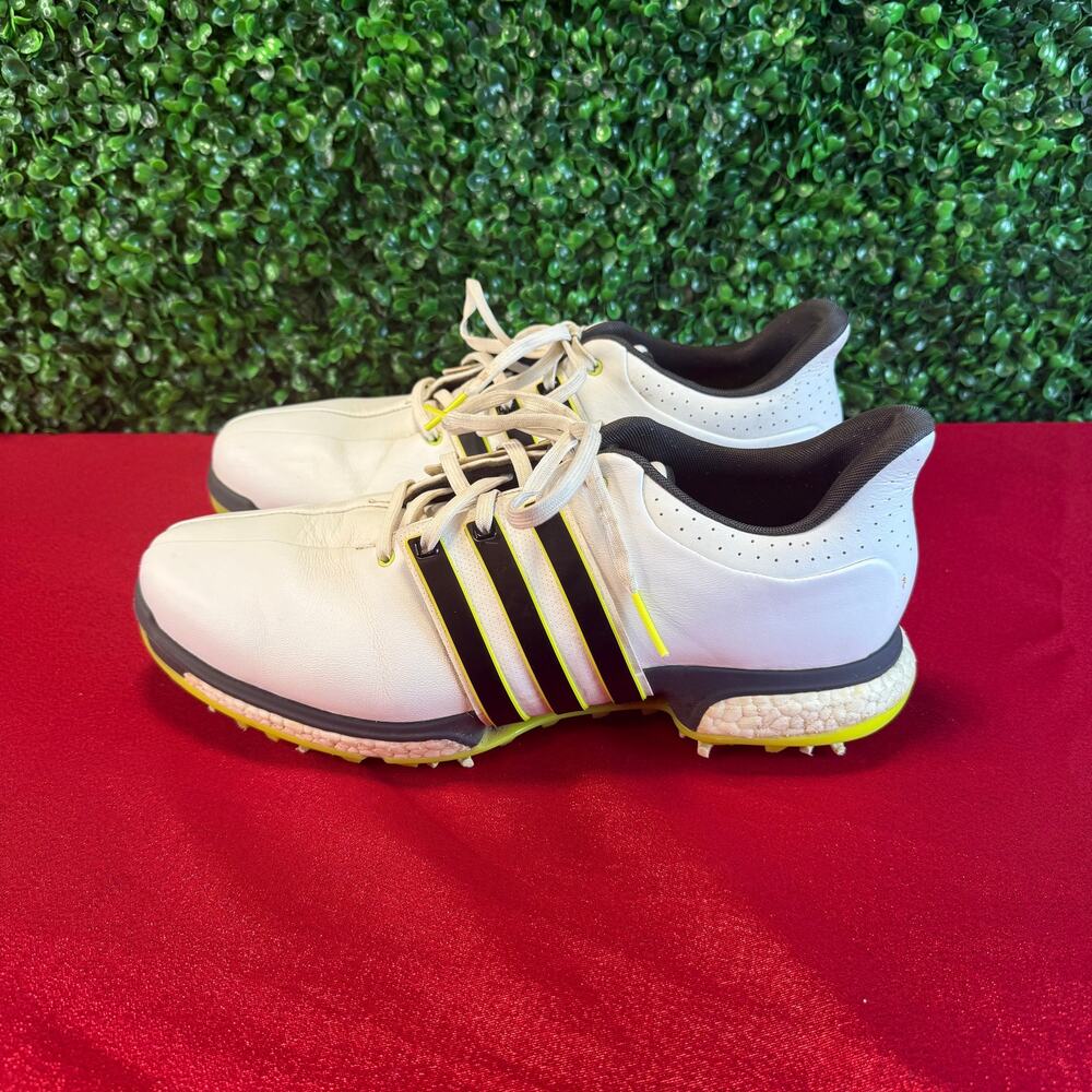 Mens Adidas Tour 360 Golf Shoes Sz 10.5 US White Yellow